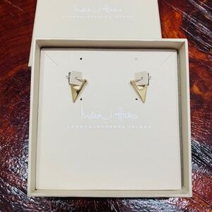 India Hicks triangle earrings